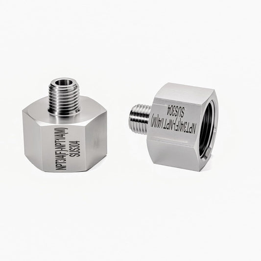 2 pieces Npt3/4 Female to Npt1/4 Male Reducer,3/4-1/4Water pipe Adapter, Fabricate of 304 Stainless Steel