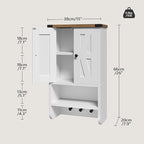 MAHANCRIS Bathroom Wall Cabinet, Farmhouse Medicine Cabinet - Image 3