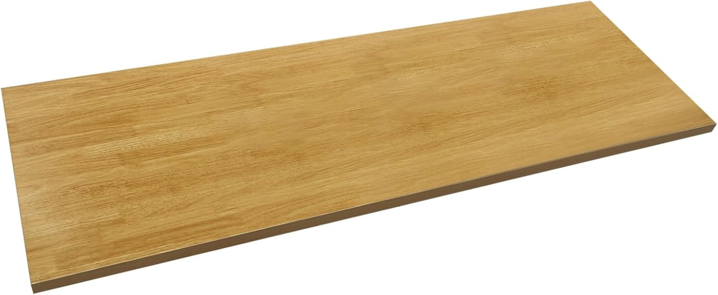 Butcher Block Countertop | 71x24in Wood Board Countertop | DIY Washer Dryer/Island/Kitchen Counter-top | countertop Cutting Board | 1102lbs Load Capacity | Wood Color | NO Base Legs, 1.38in Thick