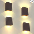 KICAAO LED Wall Sconces 4 Pack, 12W Modern Wall Lamp, Hardwired Aluminum Wall by KICAAO