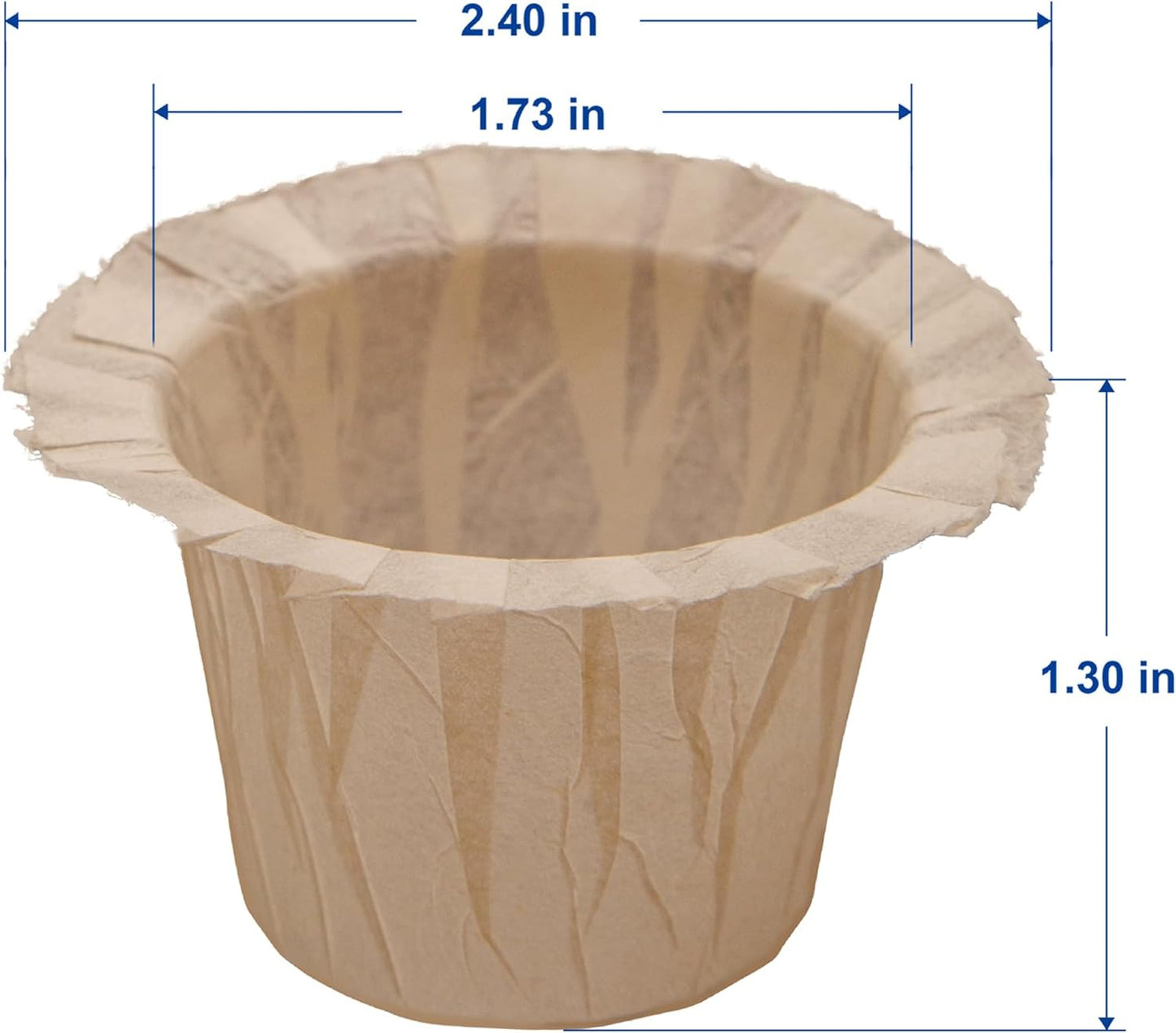 100 Count Natural Disposable Paper Coffee Filters with 2 Reusable K Cups Compatible with Keurig Brewers Single Serve 1.0 and 2.0