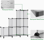 HOMIDEC Closet Organizers and Storage, 16 Cube Storage Organizer, Portable - Image 8