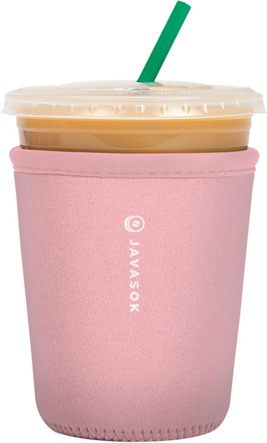 Sok It JavaSok Iced Coffee & Cold Soda Insulated Neoprene Cup Sleeve (Millennial Pink, Small: 16-20oz)