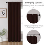 CUCRAF Blackout Curtains 54 inch Length 2 Panels Set, Rod Pocket Room Darkening - Image 3