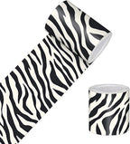 HOMETITUTE Wallpaper Border Peel and Stick Zebra Stripe Texture Decorative Wall by HOMETITUTE