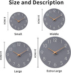 Mosewa Wall Clock Silent Non Ticking Decorative - Image 3