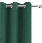 LEMOMO Blackout Curtains 52 x 90 Inch Long Dark Green Curtains Set of 2 Panels - Image 6