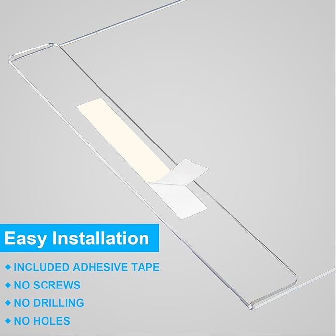 EHWINE 10 Pack 8.5 x 11 Wall Mount Acrylic Sign Holder, Horizontal Wall Signs - Image 4