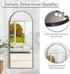 Dewfig Arched Full Length Mirror, Full Body Mirrors - Image 8
