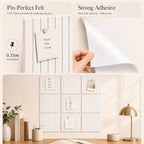 Large Cork Boards for Walls – 36" x 24" Self Adhesive Felt Wall Tiles - Image 3