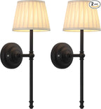 KDG Cordless Wall Sconces Set of 2, Small Wireless 5200mAh Rechargeable Battery by KDG