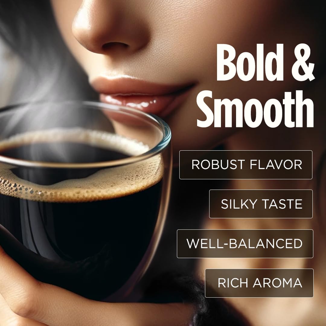 VitaCup Extra Shot Strong Coffee Pods, Bold & Intense Dark Roast w/Espresso Shot, High Caffeine, Vitamin B12, Antioxidants, Recyclable Single Serve Pod Compatible with Keurig K-Cup Brewers, 32ct