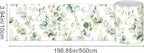 HOMETITUTE Wallpaper Border Peel and Stick Botanical Leaf Texture Decorative - Image 3