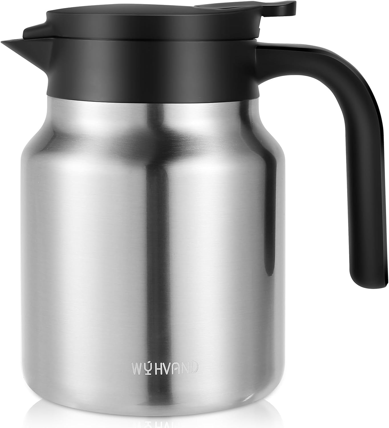 34Oz Thermal Coffee Carafes For Keeping Hot/Cold, Stainless Steel Coffee Carafe, Dustproof Insulated Water Carafe for Party/Home,Silver
