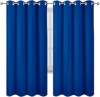 LEMOMO Blackout Curtains 66 x 72 Inch Long Royal Blue Curtains Set of 2 Panels - Image 2