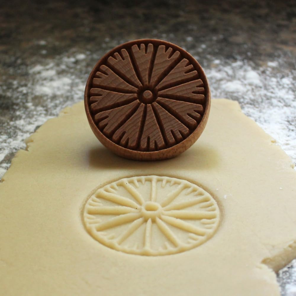 Wood Cookie Stamp, 2.5 Inch (Citrus Slice CS-080)