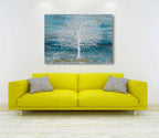 Yihui Arts Canvas Art Wall Decor, Modern Nature Teal Artwork Prints, Large Size - Image 8