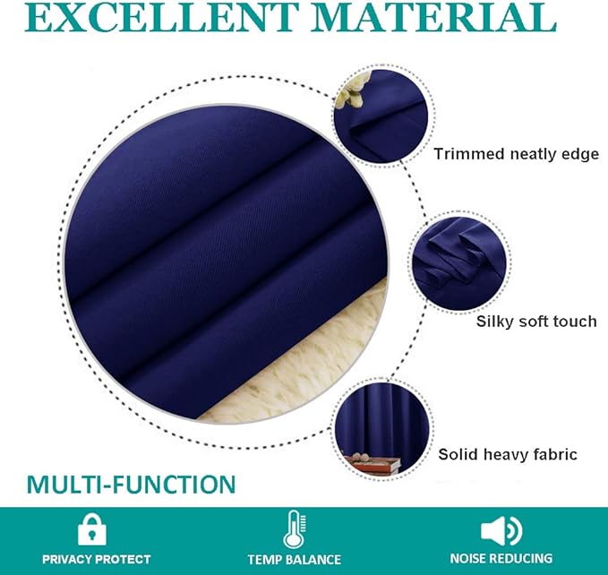 NICETOWN Wide Sliding Door Curtains - Image 4