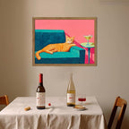 Funny Cat Wall Art Orange Cat - Image 3