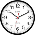 Sharp Wall Clock Silent Non Ticking 10 Inch Quality Quartz Battery Operated by SHARP