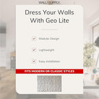 Wall!Supply - 3D Wall Panels – Geo Lite Cashmere Wall Covering - Lightweight - Image 3