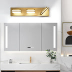 360° Rotate LED Bathroom Vanity Light Fixtures, 1300LM Acrylic Gold Vanity - Image 9