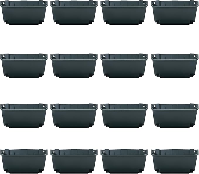 Vertical Wall Planter with 16 Pots, Hanging Garden Plant Flowerpot Holder by Eapmic