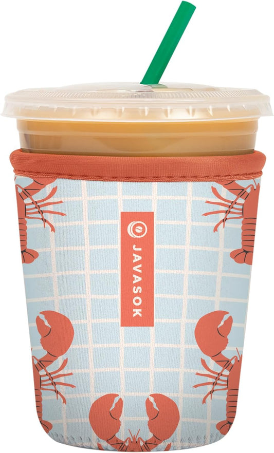 Sok It JavaSok Iced Coffee & Cold Soda Insulated Neoprene Cup Sleeve (Claw & Order, Small: 16-20oz)