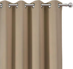 LEMOMO Blackout Curtains 52 x 90 inches Long Natural Curtains Set of 2 Panels - Image 5