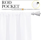 NICETOWN 50% Light Blocking Kitchen Curtains - Image 3