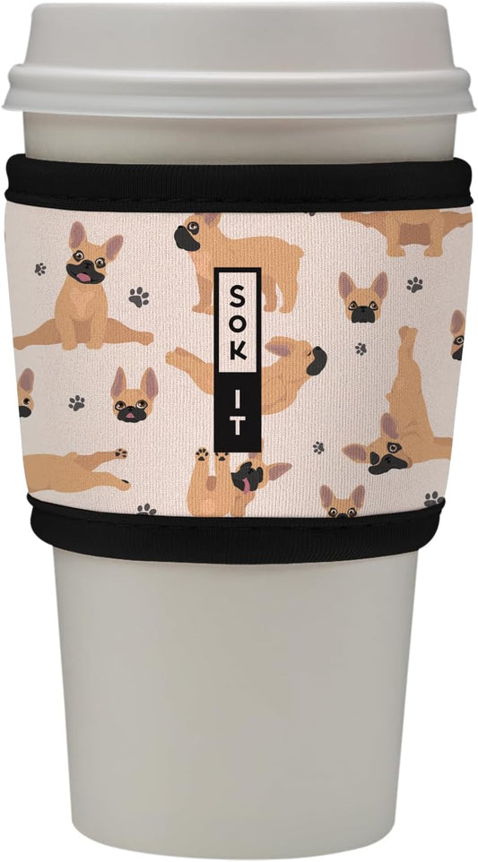 Sok It HotSok Coffee & Tea Reusable Insulated Neoprene Cup Sleeve (Pardon My Frenchie)