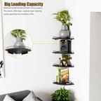 Corner Shelf Wall Mount, Floating Corner Shelves, Rustic Wood Wall Storage - Image 3