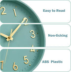 Mosewa Wall Clock 8 Inch, Wall Clocks Battery Operated Silent Non-Ticking - Image 5