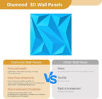 3D Wall Panel Diamond for Interior Wall Decor, Waterproof, Heat Resistant PVC - Image 3