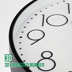 Wall Clock 10 Inch Non-Ticking Silent Modern Simple Style Round Decor Clock - Image 6
