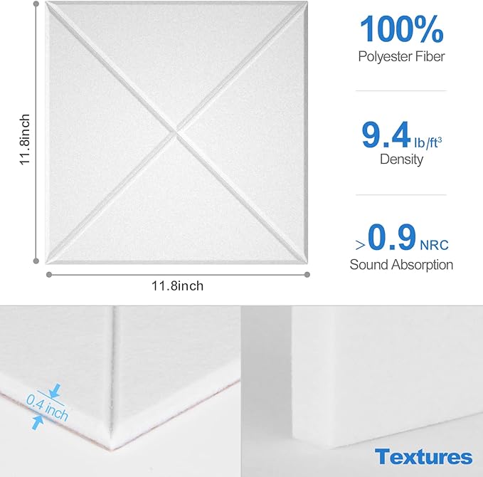 Sonicism 8 Pack X-Lined Acoustic Panels - Image 6