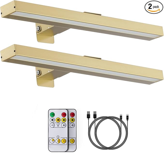MIOBLUE 2Pack Picture Lights, 16in Battery Operated Picture Lights by MIOBLUE