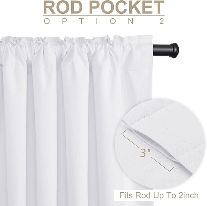 100% Blackout Shield 100% Polyester Blackout Curtains - Image 4