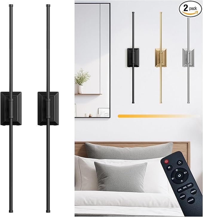 Battery Operated Wireless Wall Sconce by Unknown