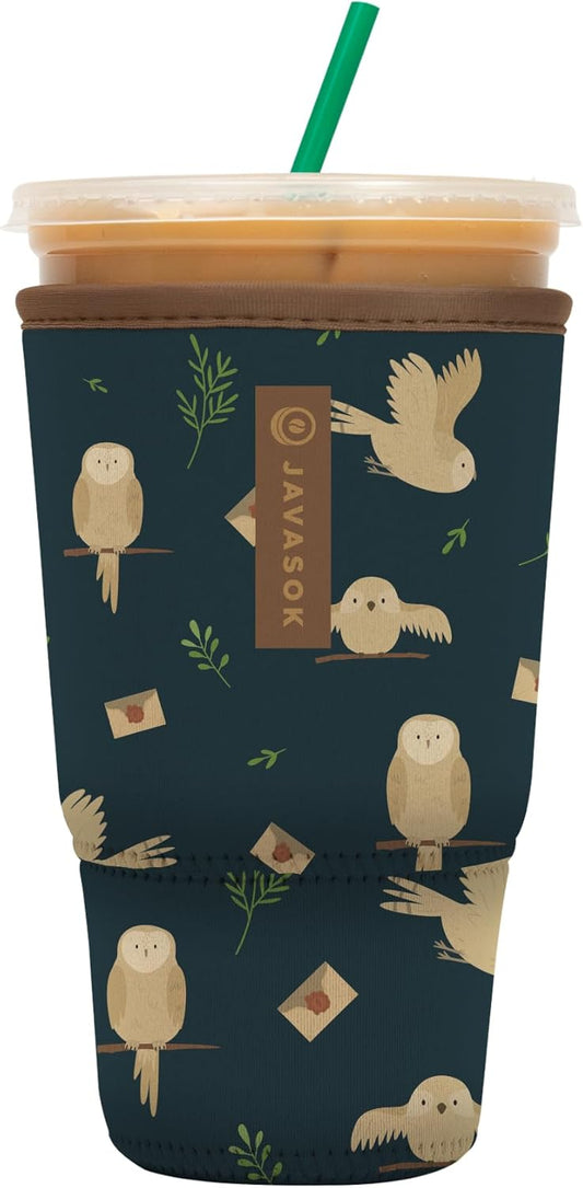 Sok It JavaSok Iced Coffee & Cold Soda Insulated Neoprene Cup Sleeve (Acceptance Letter, XLarge: 38-42oz)