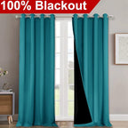 NICETOWN Full Shading Curtains for Windows, Super Heavy-Duty Black Lined - Image 2