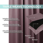NICETOWN Full Shading Curtains for Windows, Super Heavy-Duty Black Lined - Image 6