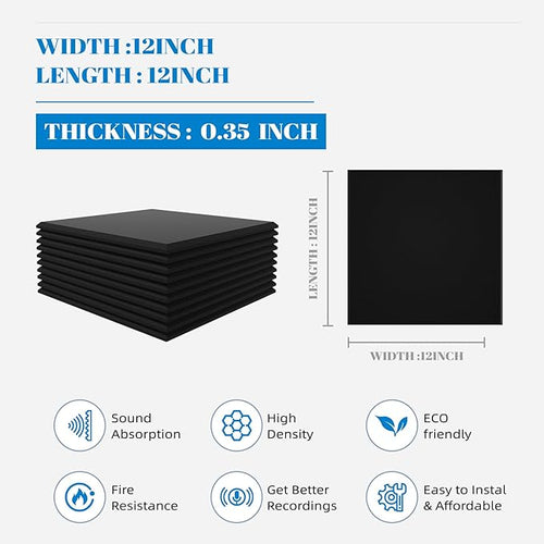 15 Pack Self-Adhesive Sound Proof Foam Panels - Image 2