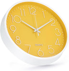 Wall Clock 10 Inch Non-Ticking Silent Modern Simple Style Round Decor Clock - Image 2