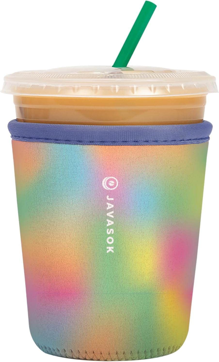 Sok It JavaSok Iced Coffee & Cold Soda Insulated Neoprene Cup Sleeve (Dreaming in Color, Small: 16-20oz)