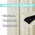 NICETOWN Thermal Insulated 100% Blackout Curtains, Noise Reducing Performance - Image 6
