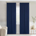 MIULEE Navy Blue Back Tab Blackout Curtains 72 Inches Long 2 Panels Set - Image 9