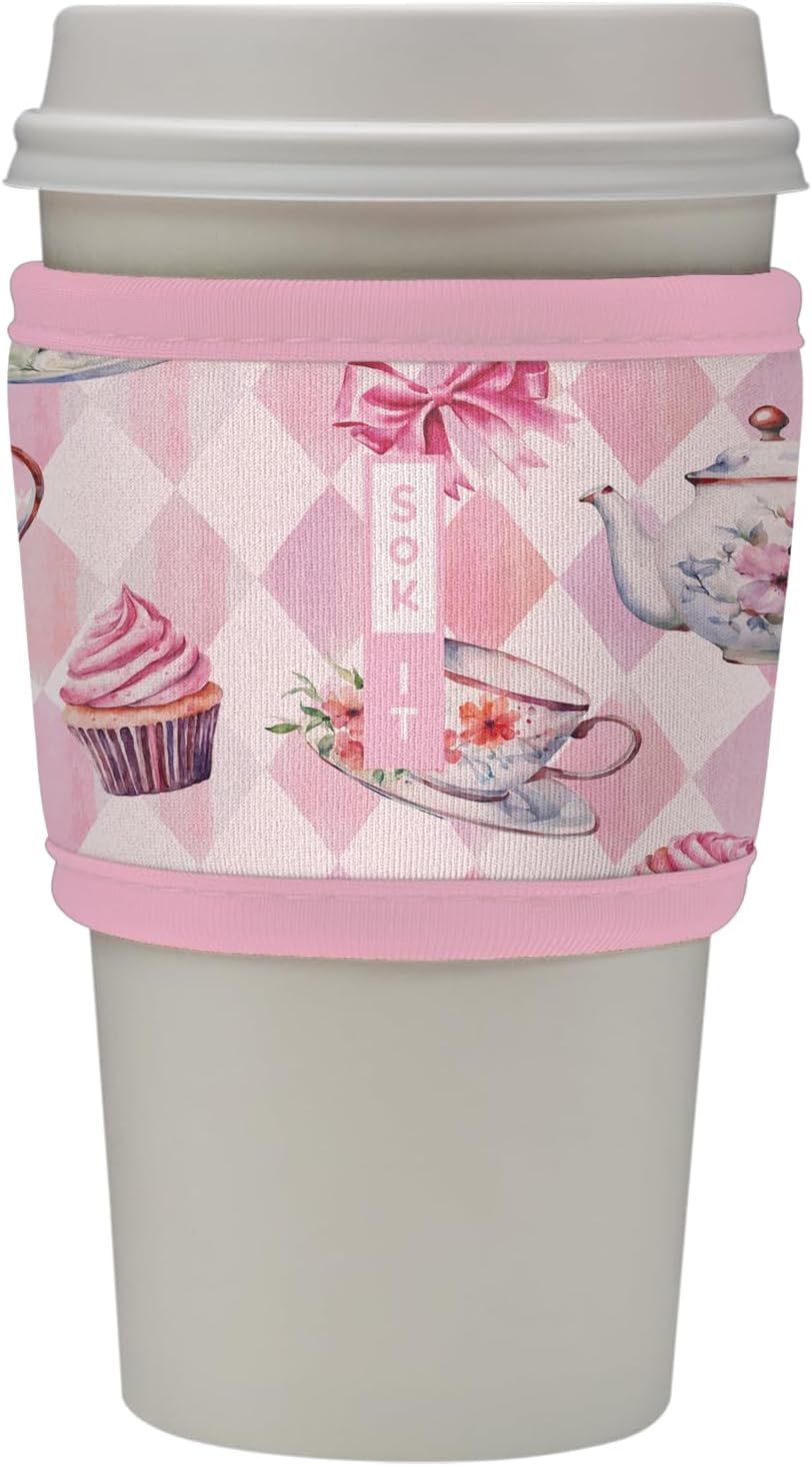 Sok It HotSok Coffee & Tea Reusable Insulated Neoprene Cup Sleeve (Wonderfully Sweet)