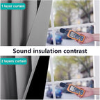 NICETOWN Noise and Lights Block Out Curtains, Thermal Insulated 100% Blackout - Image 4