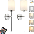 Battery Operated Wall Sconces Set of Two, by KARTOOSH